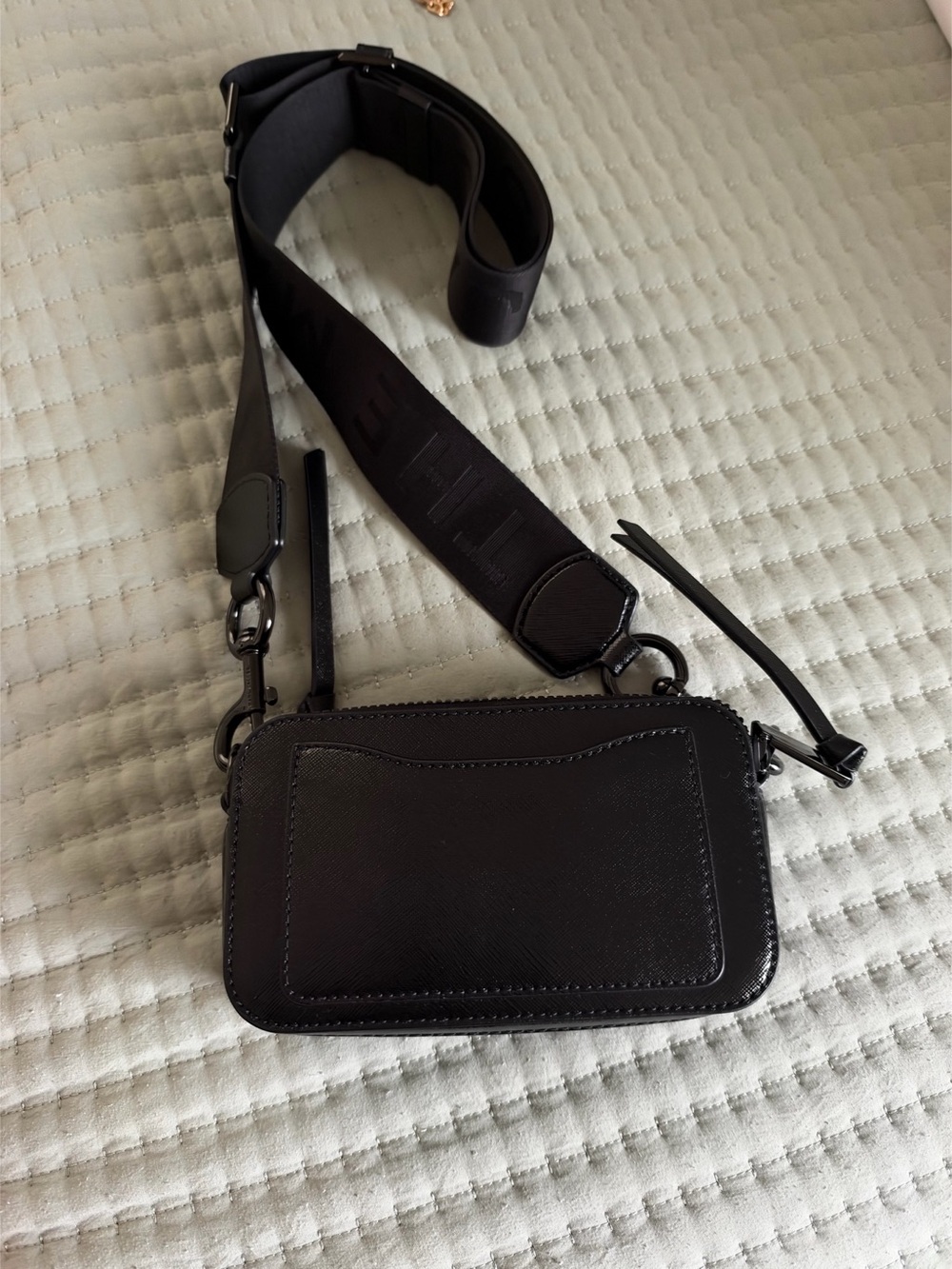 Marc Jacobs The Snapshot DTM Crossbody Bag DTM Black Crossbody Bag - Picture 2 of 6
